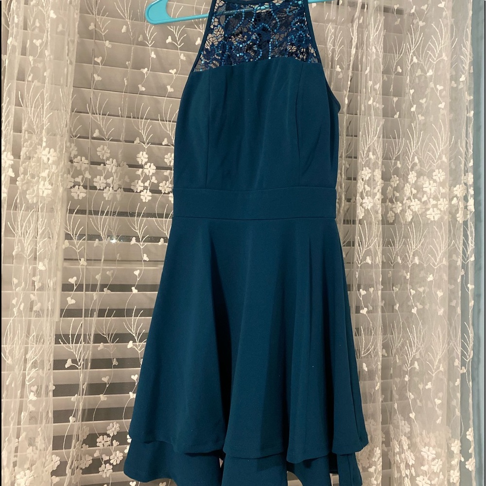 Junior’s green dressy dress